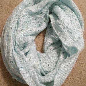 Light blue infinity scarf